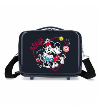 Joumma Bags ABS toaletna torba Mickey & Minnie Ship Always Be Kind Prilagodljiva mornarica -29x21x15cm