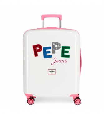 Pepe Jeans Hard sided cabin case Kim -55x40x20cm- white