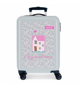 Enso Cabin Suitcase My Sweet Home Rigid-38x55x20cm- gris