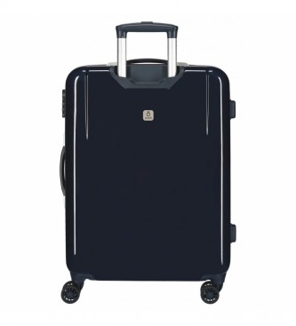 Enso My Favourite Book Medium Hard-Sided Suitcase -48x68x26cm- blauw