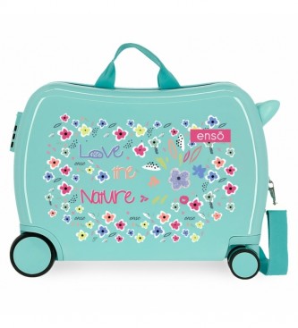 Enso Love the Nature Children's Suitcase -38x50x20cm- turquoise