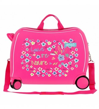 Enso Suitcase Love the Nature Pink -38x50x20cm- -38x50x20cm- -38x50x20cm- -38x50x20cm- Pink 
