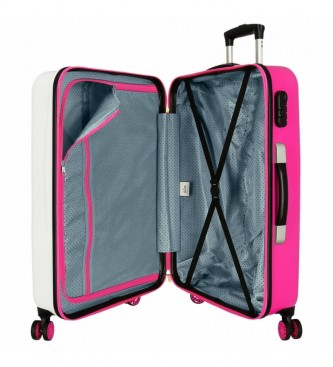 Movom Mittelgroer Koffer Movom Butterfly Happy Time starr 68cm Fuchsia