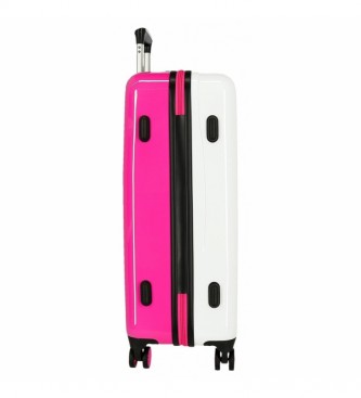 Movom Movom Butterfly Happy Time Hard Suitcase Set fuchsia, white -38x55x20cm and 48x68x26cm