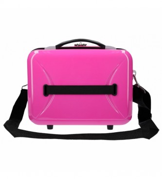 Movom Toilet Bag ABS Movom Butterfly Happy Time Adaptable white, fuchsia -29x21x15cm-.