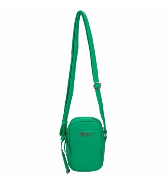 Pepe Jeans Aina mobile phone shoulder bag -10,5x17x5cm- green