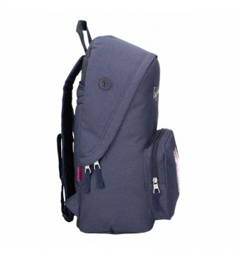Pepe Jeans Bright School Backpack -31x42x15cm- marine