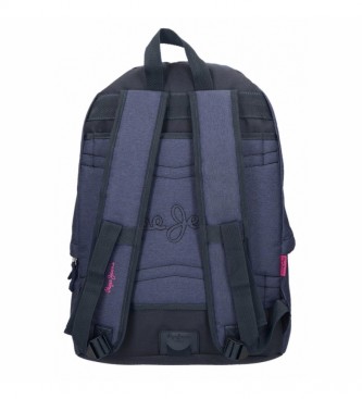 Pepe Jeans Bright Adaptable School Backpack blue -31x42x15cm
