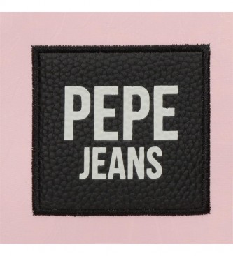 Pepe Jeans Mochila Forever com Trolley rosa -31x42x15cm