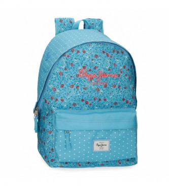 Pepe Jeans Ava School Backpack -32x42x17,5cm- blue