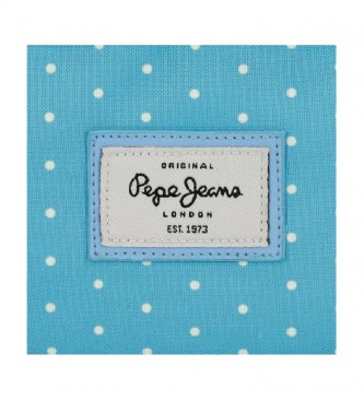 Pepe Jeans Ava pencil case -22x7x3cm- blue