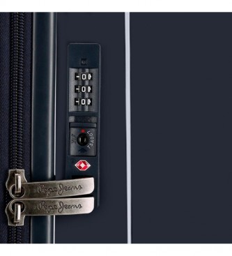 Pepe Jeans Nolan Conrad Rigid Cabin Suitcase marine -55x40x20cm