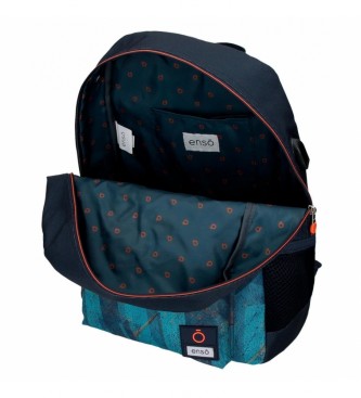 Enso Try Harder backpack with trolley blue