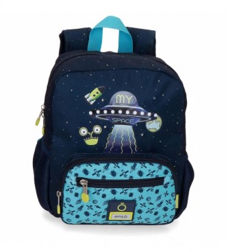 Enso My Space Preschool Backpack 28cm Adaptable -23x28x10 cm- marine
