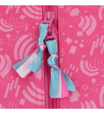 Movom Glitter Rainbow School Backpack pink, navy blue -33x45x17cm