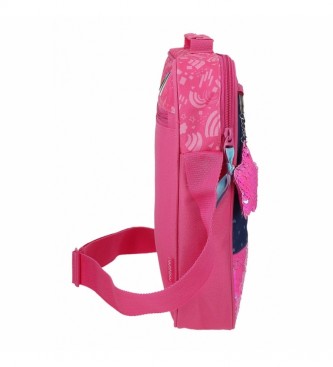 Movom Glitter Rainbow School Bag pink, navy -38x26x6cm