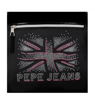 Pepe Jeans Trousse  crayons Ada noire -22x7x3cm