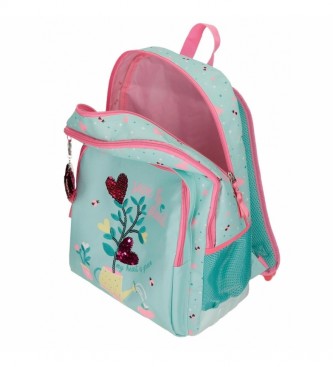 Movom Flower Pot School Backpack Two Compartments Adaptable green -33x45x17cm