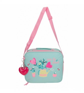 Movom Flower Pot Turquoise Thermal Food Bag -25x21x11cm