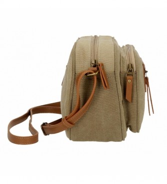 Pepe Jeans Tana shoulder bag -24x17x9cm- brown
