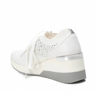 Xti Ankle boots 042593 white -6cm wedge height