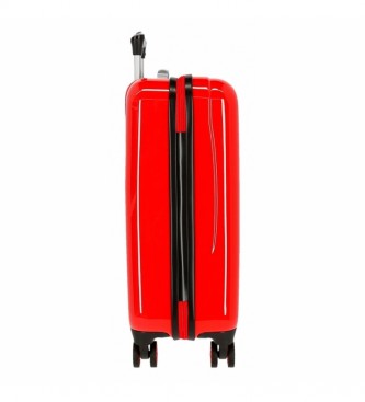 Joumma Bags Valise cabine ludique rigide rouge -38x55x20cm