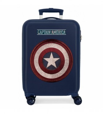 Joumma Bags Valigia da cabina rigida blu Captain America -38x55x20cm-
