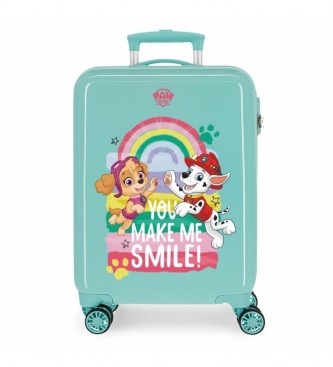 Joumma Bags Cabin Suitcase Be Happy Rgida turquoise -38x55x20cm-