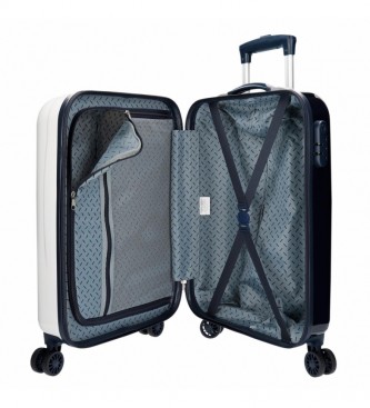 Joumma Bags Oryginalna walizka kabinowa Buddies biała -38x55x20cm