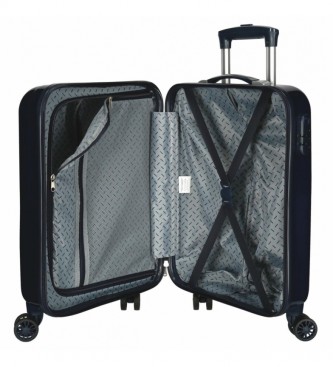Joumma Bags Cabin Suitcase Bob Party Rigid Blue -38x55x20cm