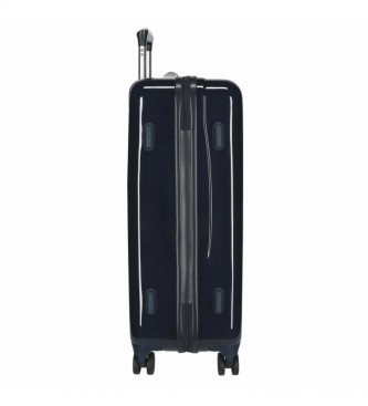 Joumma Bags Medium rechthoekige koffer Bob Party blauw -68x48x26cm