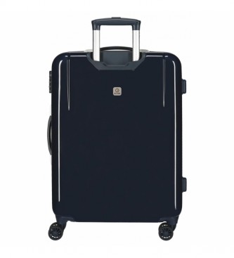 Joumma Bags Medium rechthoekige koffer Bob Party blauw -68x48x26cm
