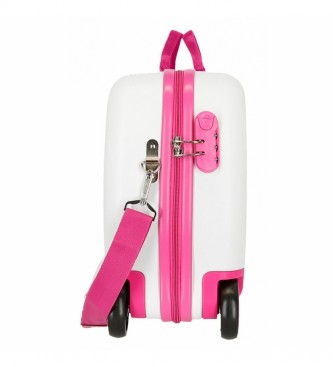 Joumma Bags Children's Suitcase 2 Wheels Multidirectional Enjoy the Day white -38x50x20cm