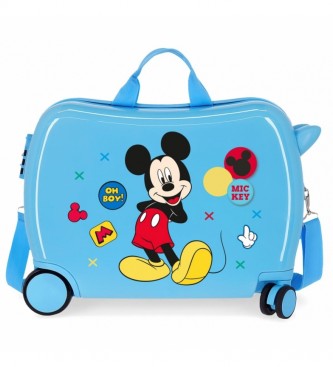 Joumma Bags Children's Suitcase 2 Multidirectional Wheels Enjoy the Day Oh Boy blue -38x50x20cm