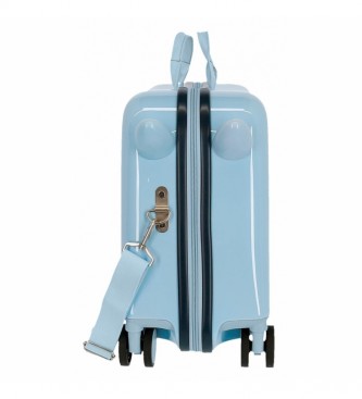 Roll Road Wielokierunkowa walizka dziecięca Little Me Unicorn Blue na 2 kółkach -38x50x20cm