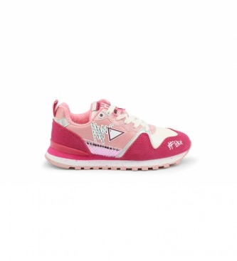 Shone Sneakers 617K-018 pink -Platform+wedge height: 4cm