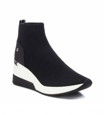 Xti Ankle boots 042571 black -6cm wedge height