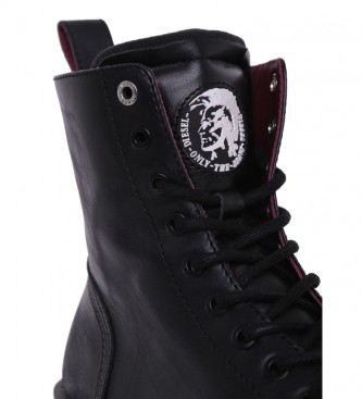 Diesel Leather boots D-Konba CB black 