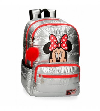 Joumma Bags Backpack Double Compartment My Pretty Bow grey -32x44x17cm