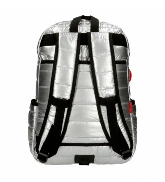 Joumma Bags A Minha Mochila Dupla Adaptável de Compartimento Duplo Cinzento -32x44x17cm