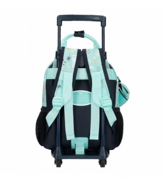 Joumma Bags Frozen sac à dos à roulettes 22421T1 turquoise - 23x28x10cm - 