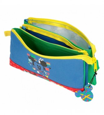 Joumma Bags Caixa de mudana de forma Trs compartimentos azul -22x12x5cm