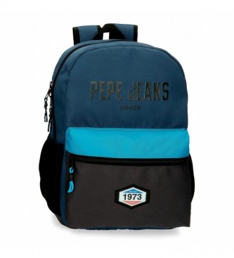 Pepe Jeans Sac  dos scolaire adaptable Skyler bleu -31x44x15cm