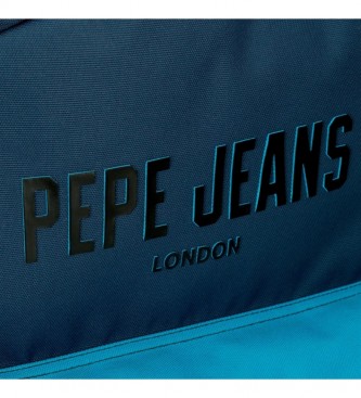 Pepe Jeans Sac  dos scolaire adaptable Skyler bleu -31x44x15cm