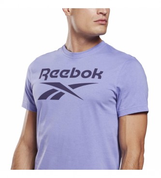 Reebok T-shirt Reebok Stacked Purple Graphic Series