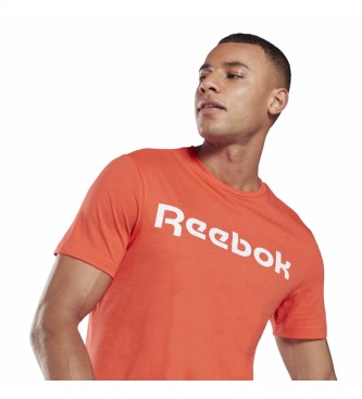 Reebok Série Gráfica Logotipo Linear Tee Orange
