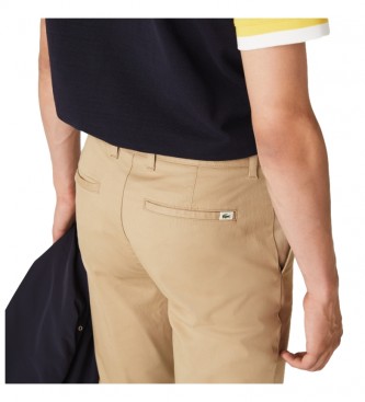 Lacoste Loisir biege Chino Trousers