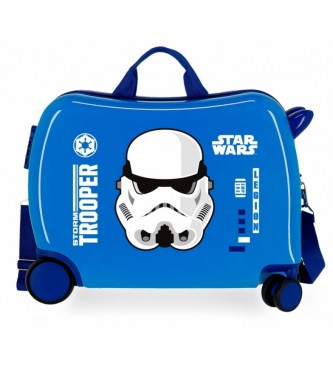 Joumma Bags Valise pour enfants 2 roues multidirectionnelles Star Wars bleu orage -38x50x20cm-.