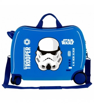 Joumma Bags Valigia per bambini 2 ruote multidirezionali Star Wars Storm blu -38x50x20cm-