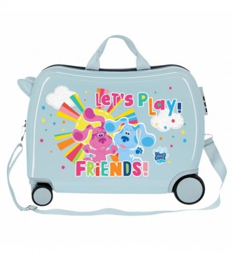 Joumma Bags Blue's Clues & you children's suitcase - Sunshine and Rainbows 2 multidirectional wheels blue